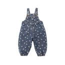 Vintage Overall- Indigo Heart Ditsy
