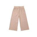 Wide Leg Pant- Fawn Gingham