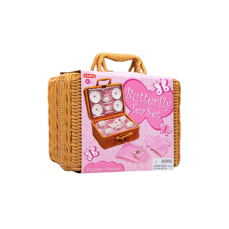 Butterfly Tea Set Basket