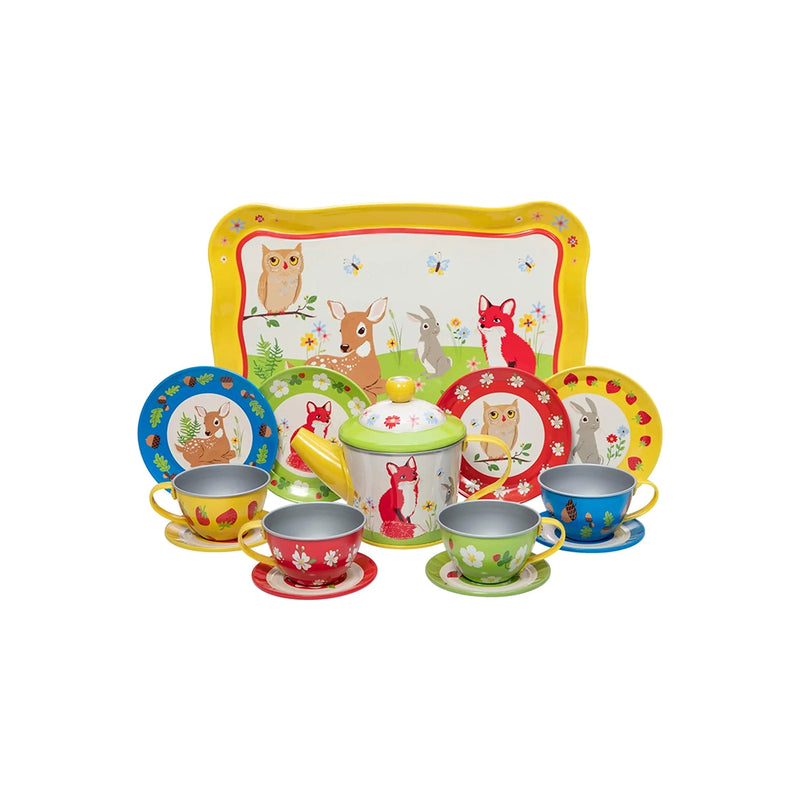 Tin Tea Set- Forest Friends