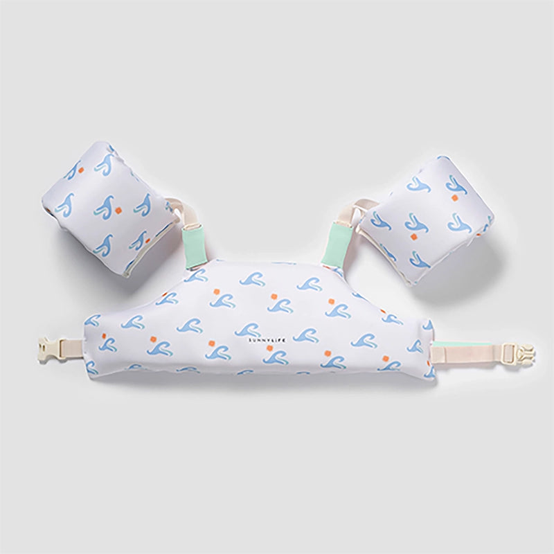 Kids Floatie Jacket- Blue Waves (4/6Y)