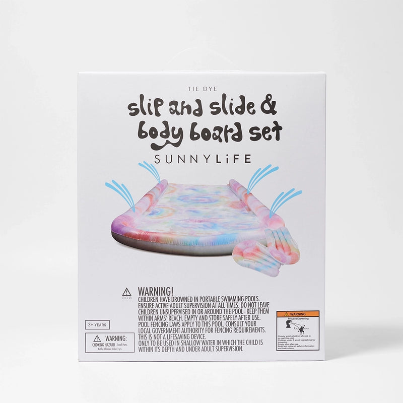 Slip & Slide Body Board Set- Tie Dye