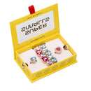Bracelet Set- Pink & Blue Heart Gem