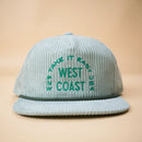 Take it Easy Hat- Green Corduroy
