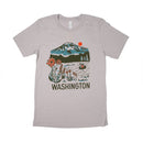 Adult WA Mountain Lake Tee - Heather Cool Gray