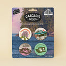 PNW Button Pack of 4