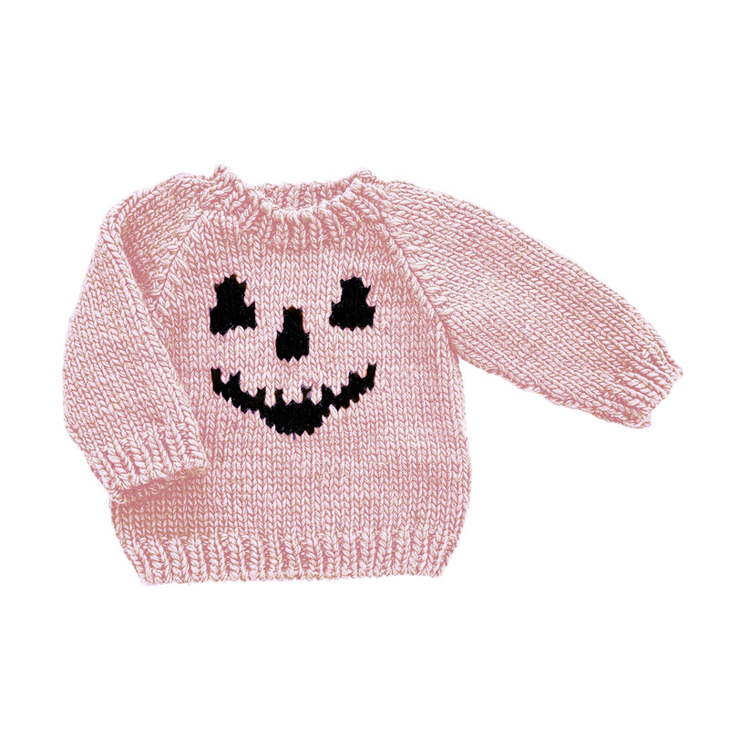 Jack-O-Lantern Sweater- Pink