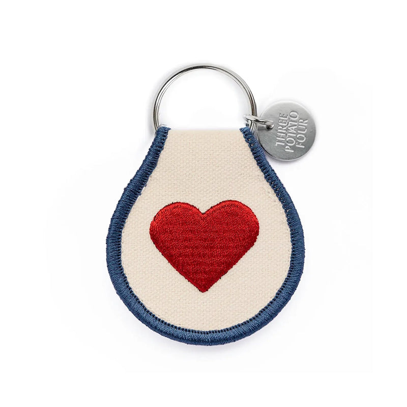 Patch Keychain - Classic Heart