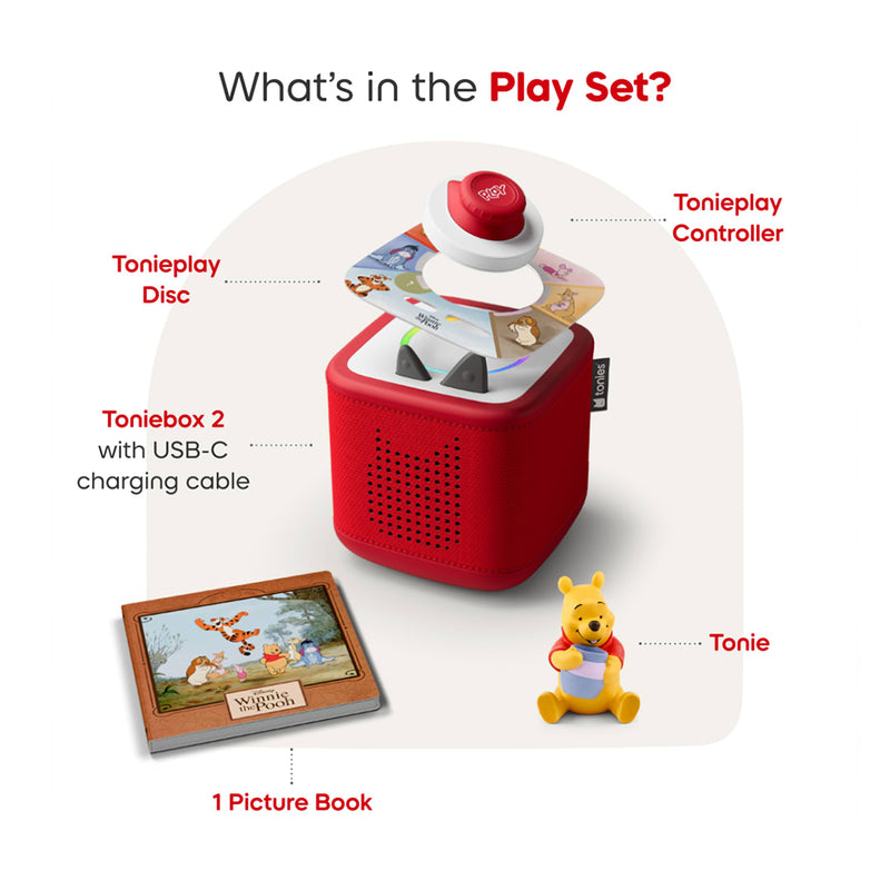 Toniebox 2 Play Set- Winnie the Pooh Red
