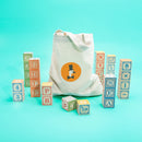 Classic ABC Wooden Blocks with Canvas Bag