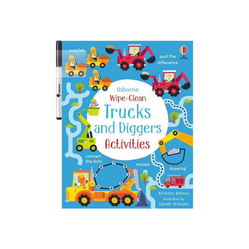 Wipe-Clean Trucks & Diggers Activities