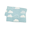 Organic Jacquard Knit Baby Blanket- Cloud