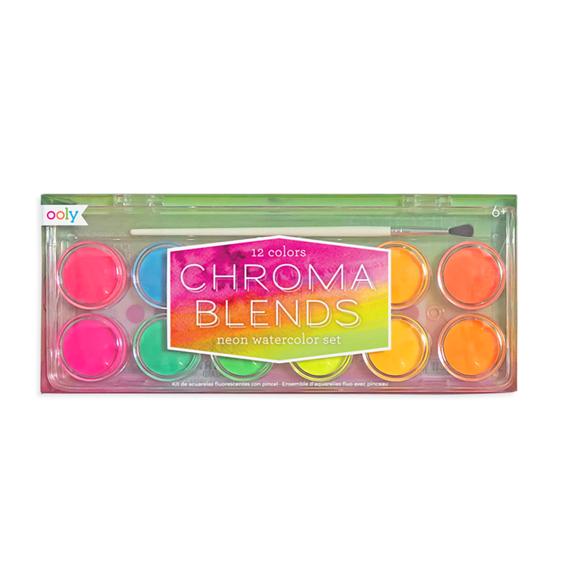 Chroma Blends Neon Watercolors- Set of 12