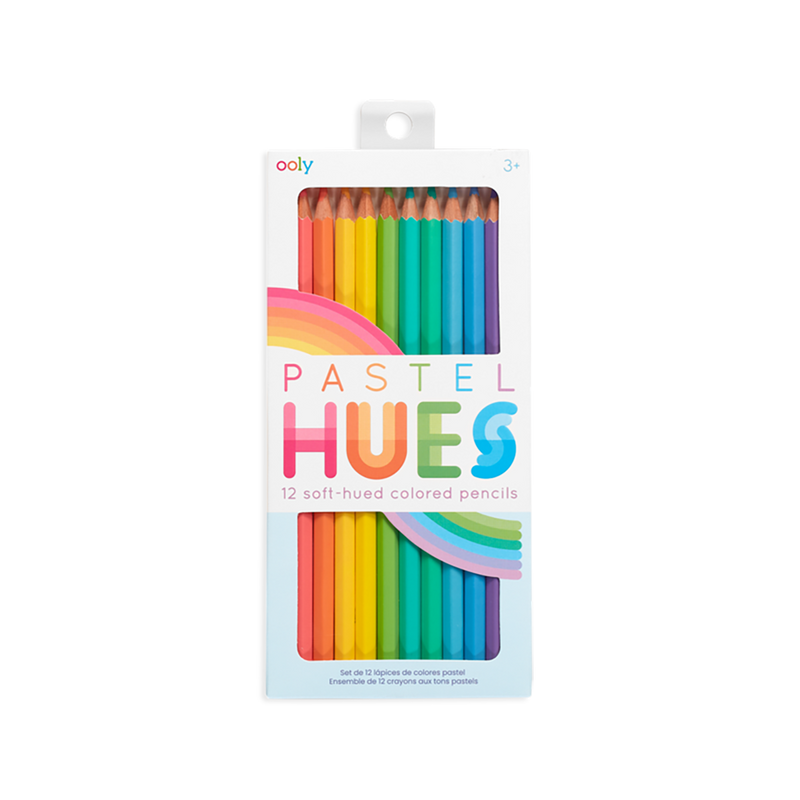 Pastel Hues Colored Pencils- Set of 12