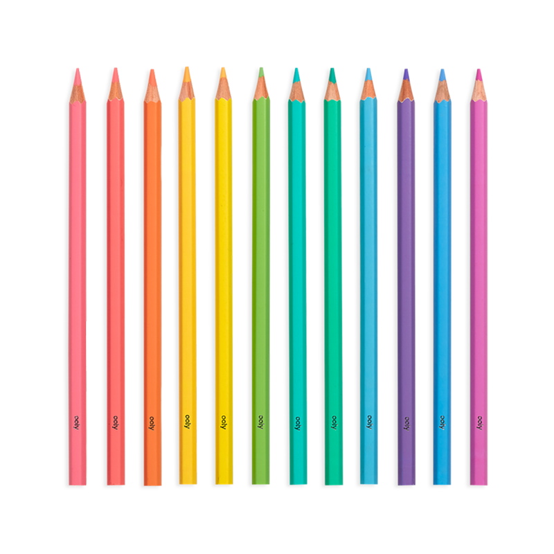 Pastel Hues Colored Pencils- Set of 12