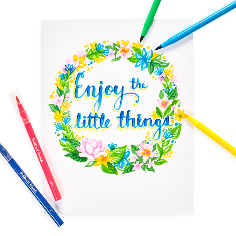 Brilliant Brush Markers- Set of 12