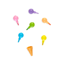 Rainbow Scoops Stacking Erasable Crayons & Scented Eraser