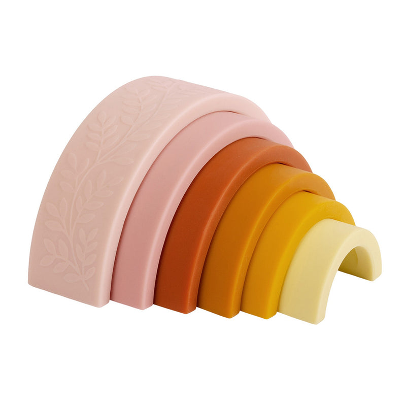 Silicone Rainbow Stacking Toy- Sunset