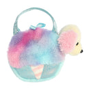 Fancy Pals Cotton Candy Puppy Purse 7"