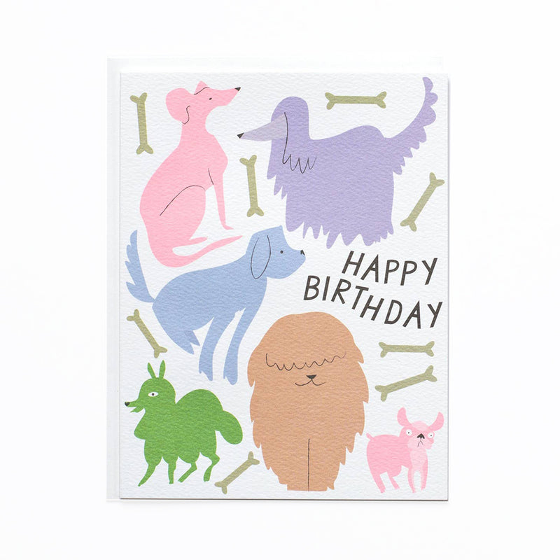 Dogs, Dogs and More Dogs Birthday Card