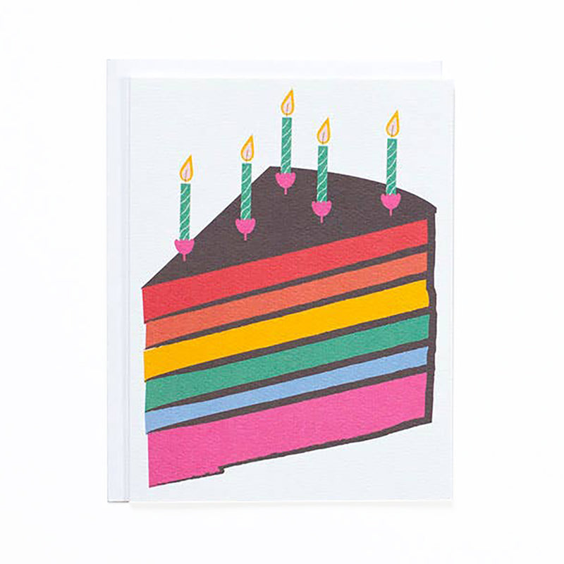 Rainbow Birthday Cake Card