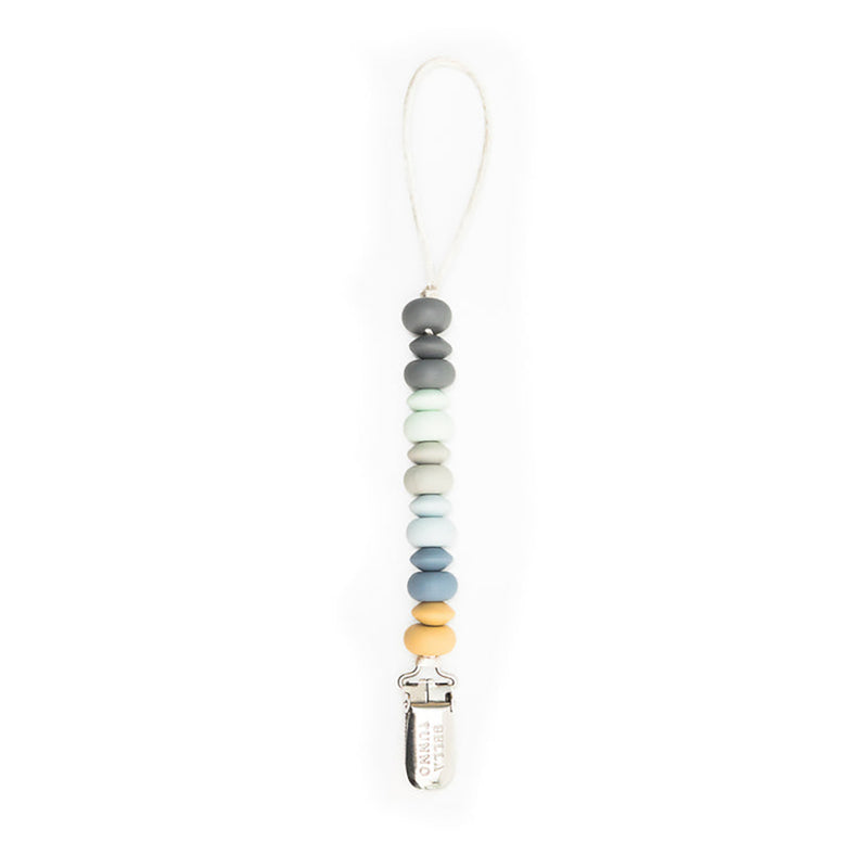 Beaded Pacifier Clip- Soft Multi