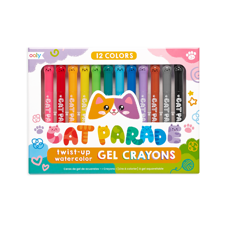 Cat Parade Watercolor Gel Crayons- Set of 12