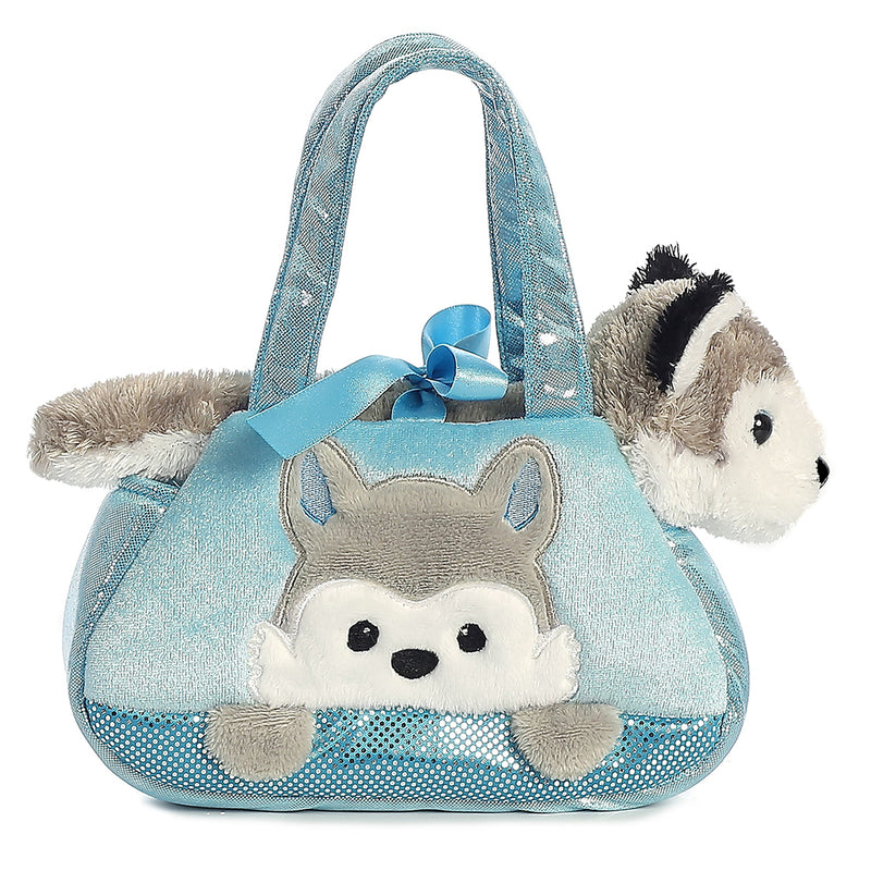 Fancy Pals Peek-a-Boo Husky Purse 7"