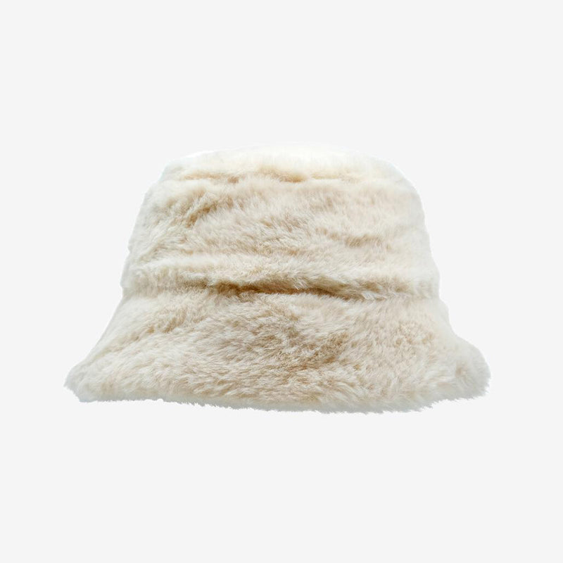 Furry Friend Bucket Hat- Cream