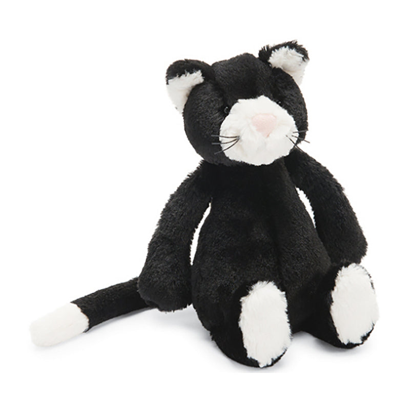 Bashful Black and White Cat Small