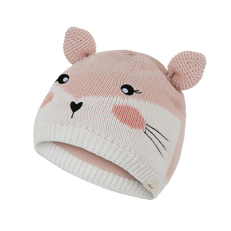Baby Bunni Beanie- Dusty Pink