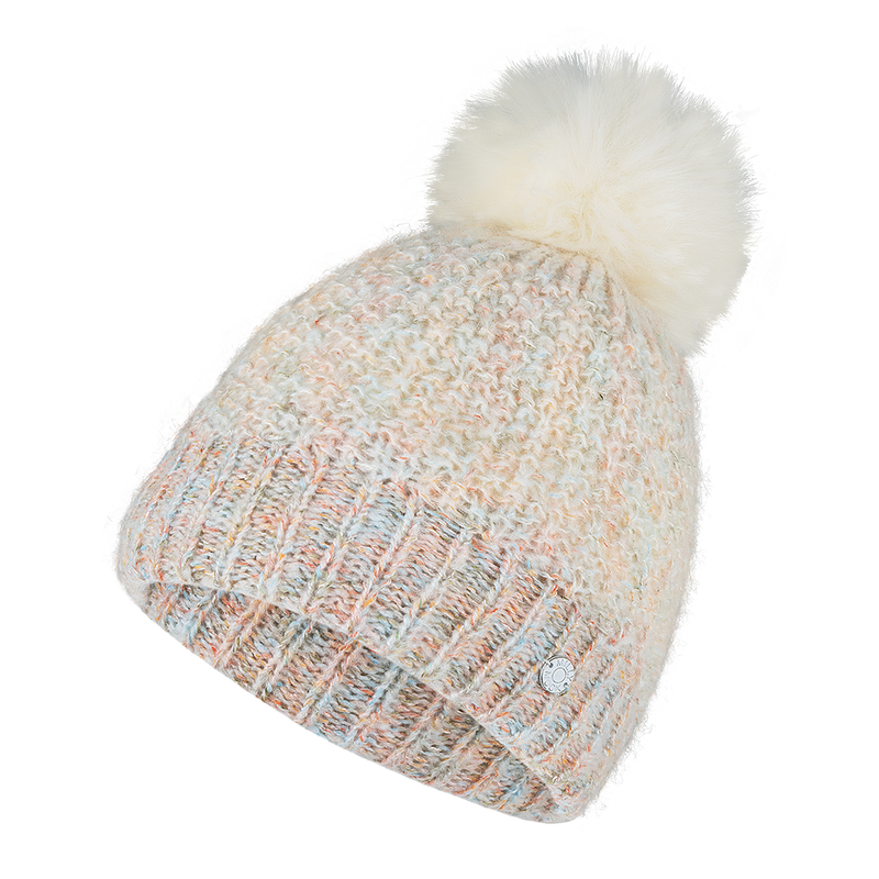 Kids Bribie Beanie- White Multi