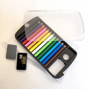 12 Mini pencils in card-Clear