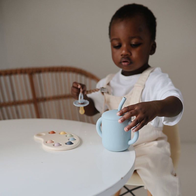 Silicone Training Cup & Straw