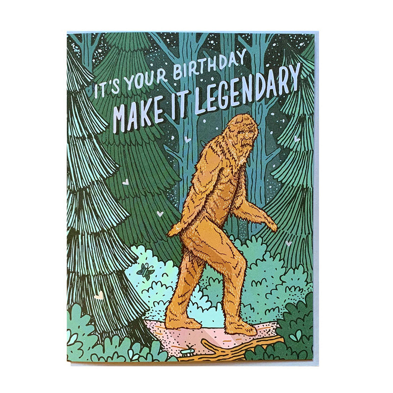 Bigfoot Birthday Card