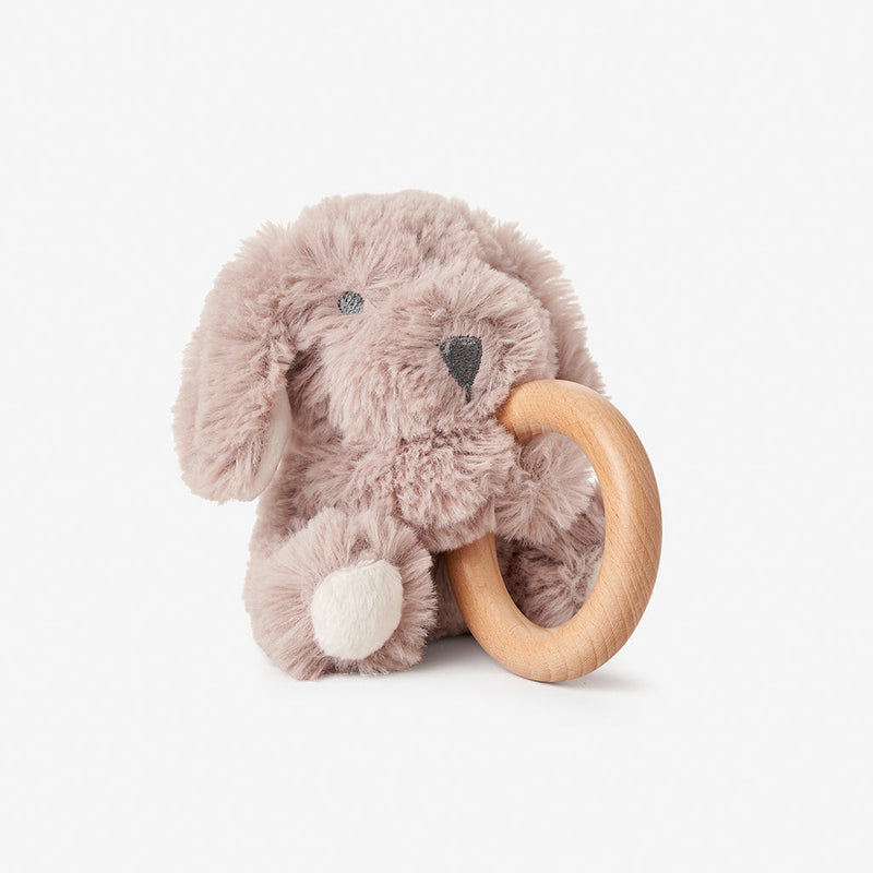 Plush Ring Rattle- Puppy