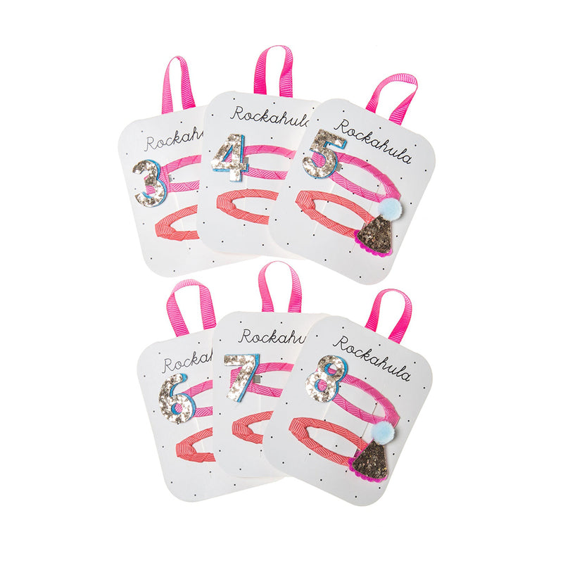 Birthday Glitter Clips