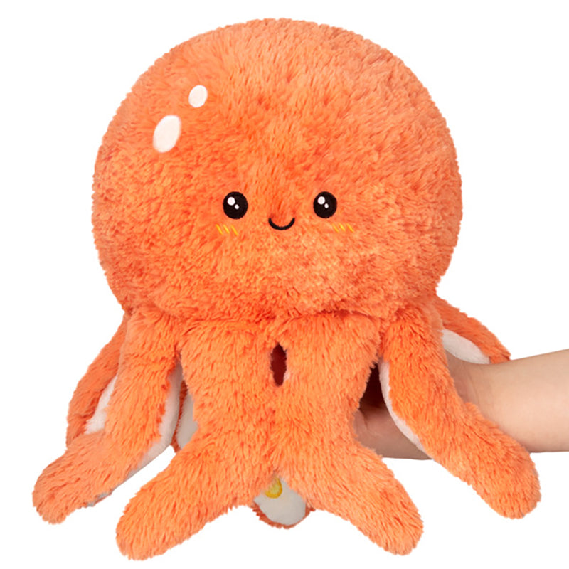 Mini Coral Octopus Plush (7“)