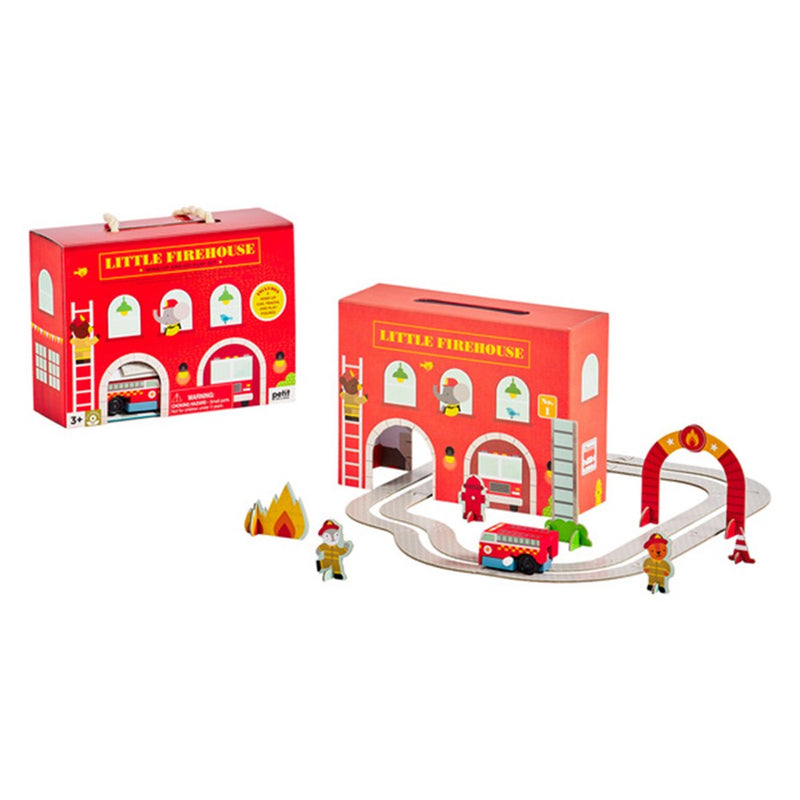 Wind Up & Go Playset- Firehouse